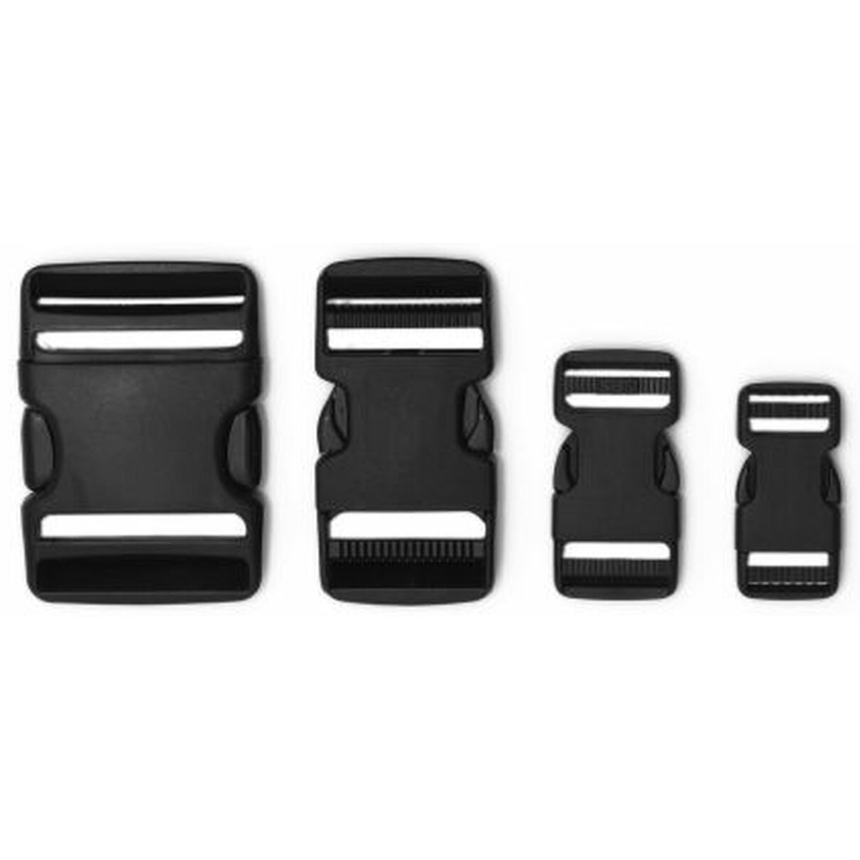 Plastic Clasp Side Release Buckle Black 2 Inches Webbing Strap 