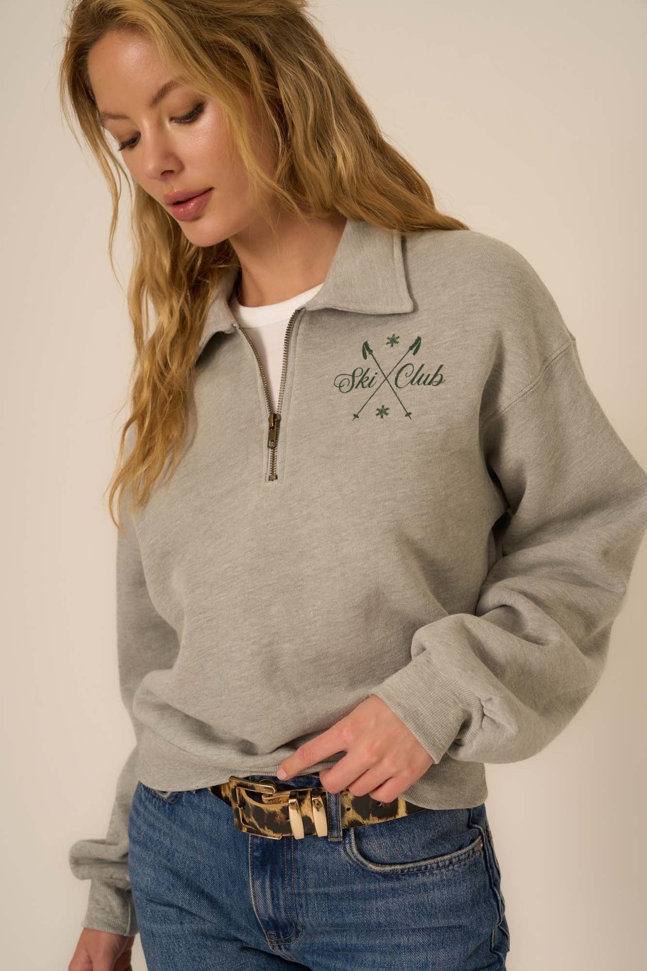 Women's Ski Club Half Zip Sweatshirt