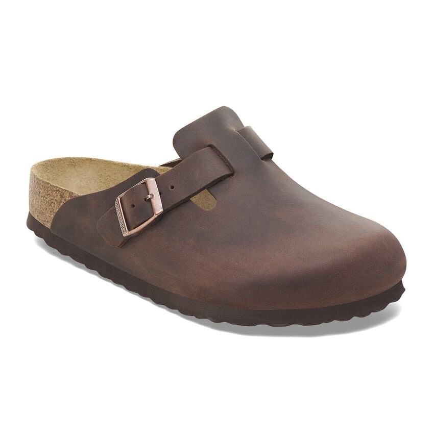 Boston Soft Footbed Oiled Leather Sandals