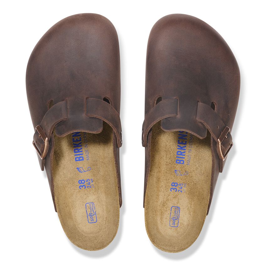 Boston Soft Footbed Oiled Leather Sandals