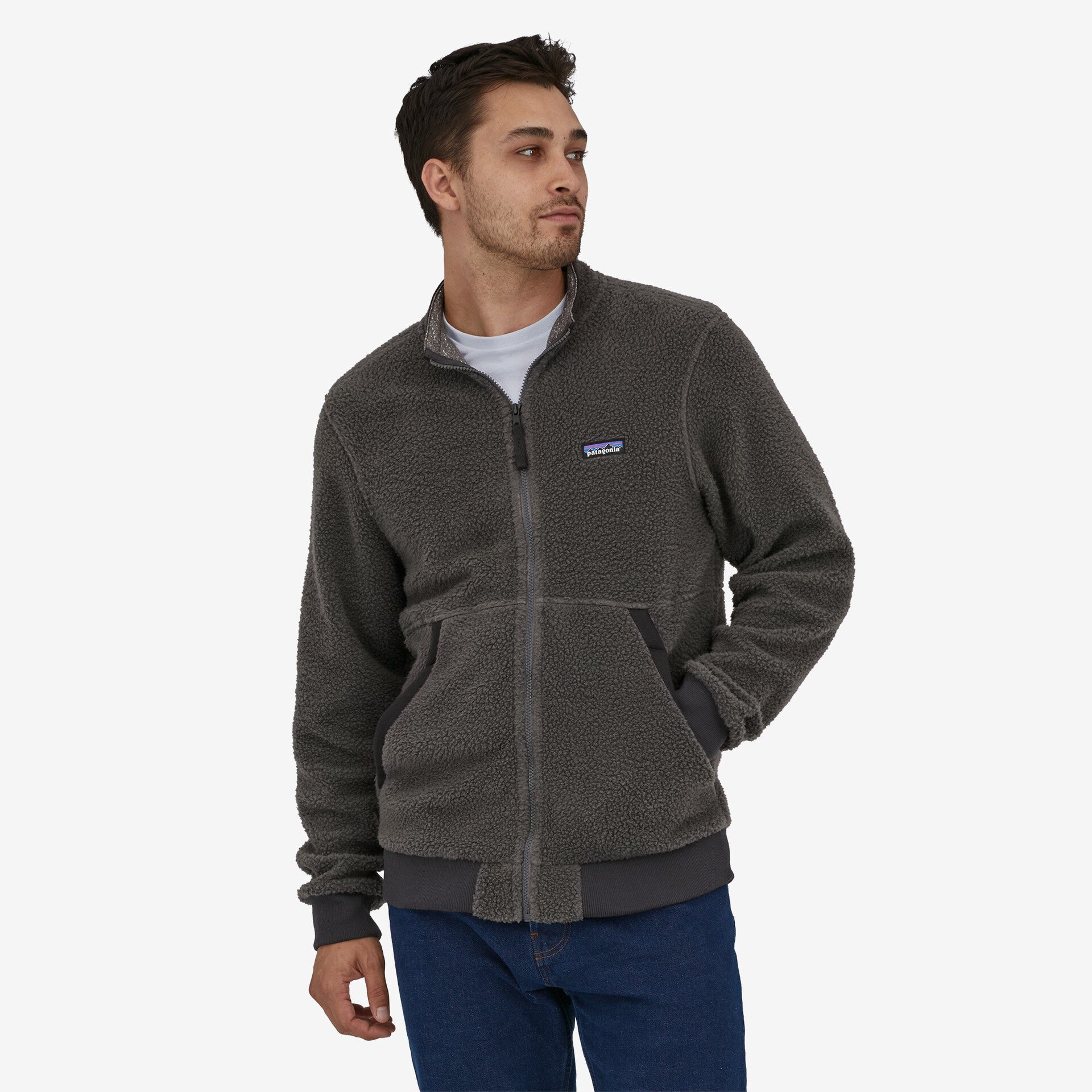 Patagonia men's woolyester fleece jacket best sale