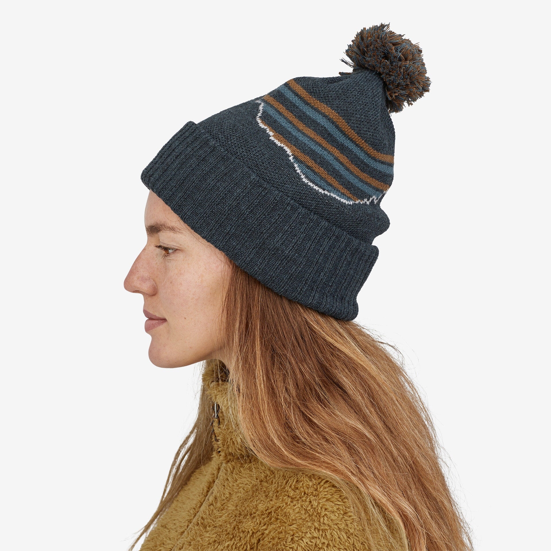 Patagonia powder town store beanie viking blue