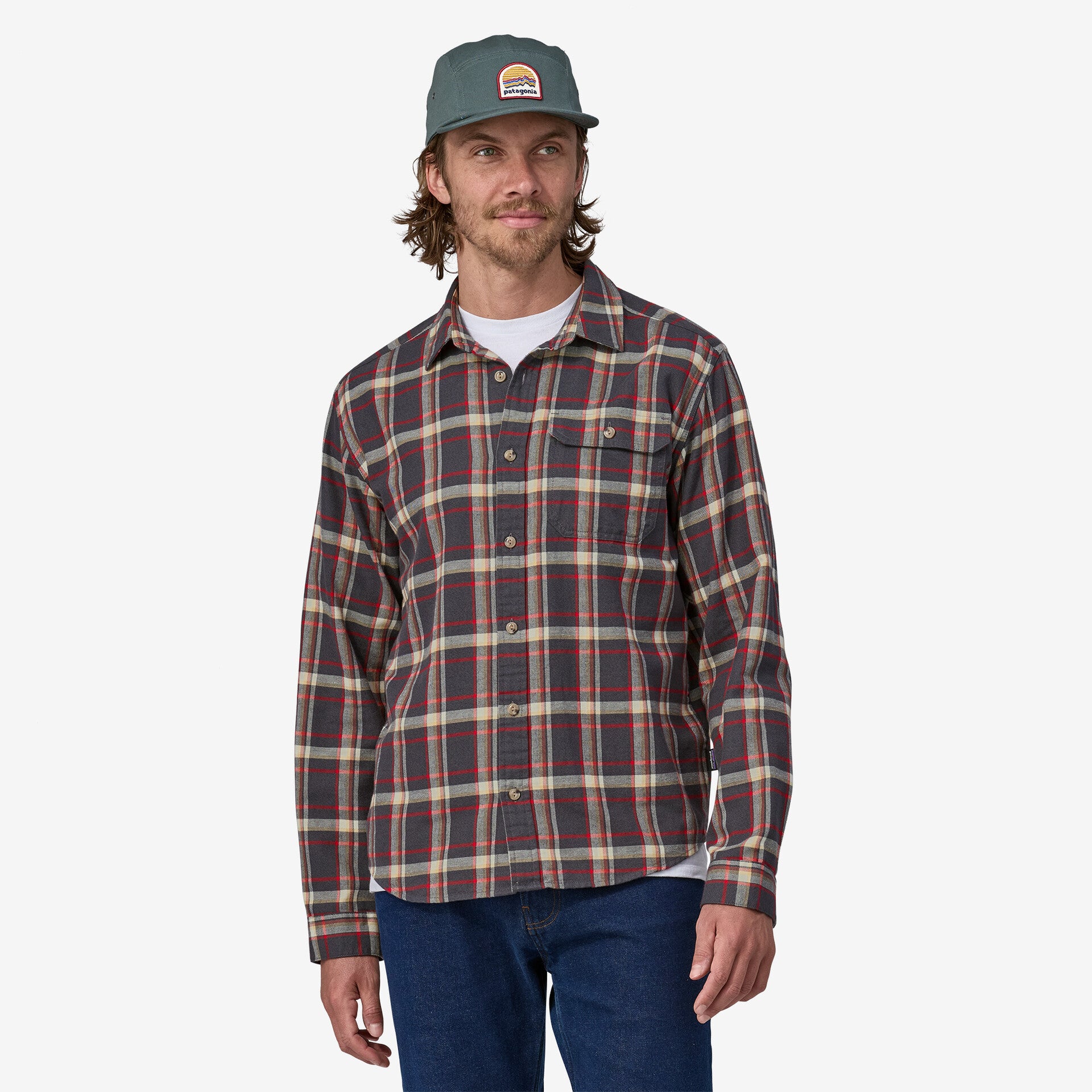 Patagonia fjord store flannel forge grey