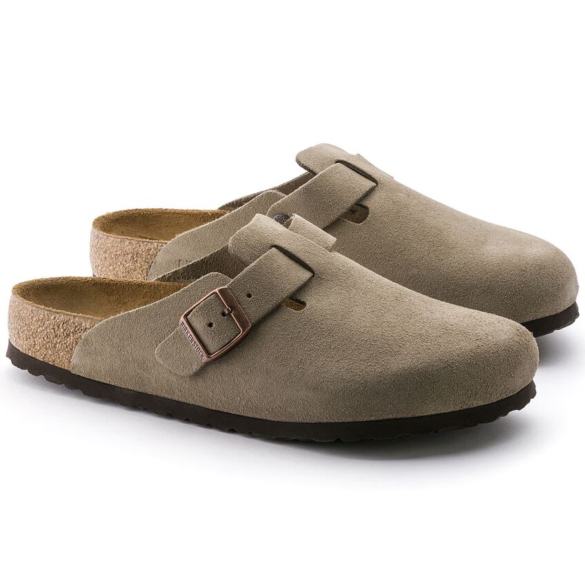 Boston Soft Footbed Suede Leather Sandals