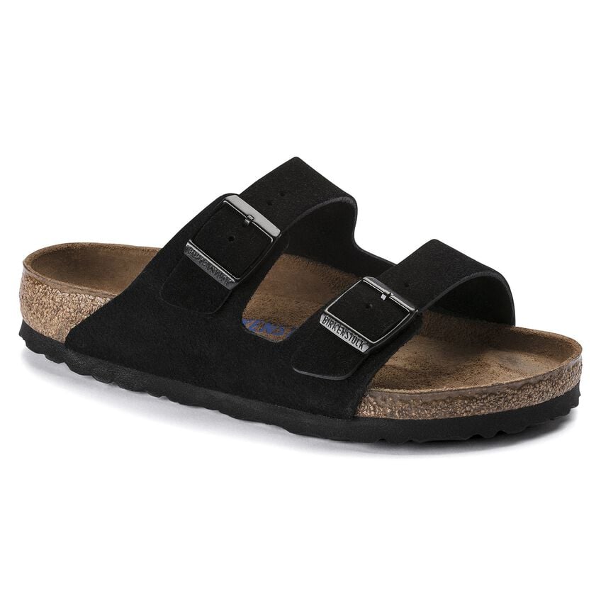 Arizona Soft Footbed Suede Leather Sandals