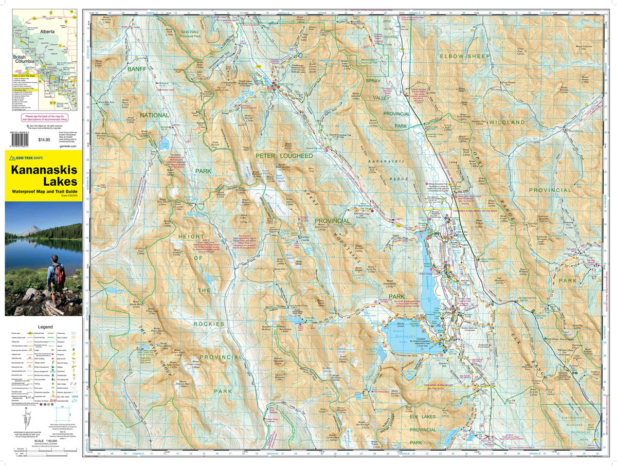 Kananaskis Lakes Map