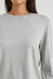 Women's Cotton Cashmere Long Sleeve Tee