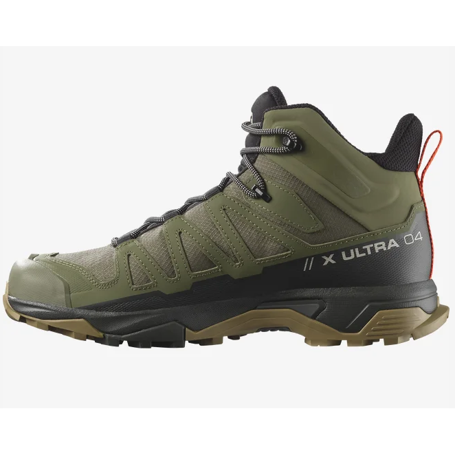 Salomon Men's X Ultra 4 MID GTX Hiking Boot Deep Lichen Green / Peat / Kelp / 12