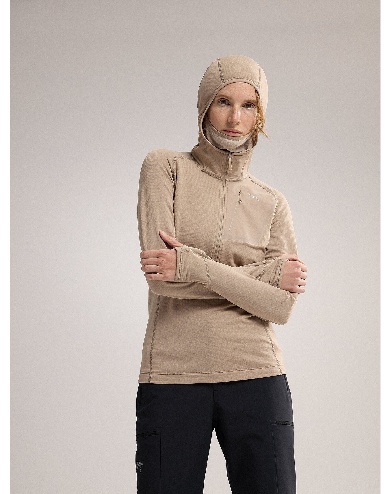 Delta lt zip hot sale neck women's