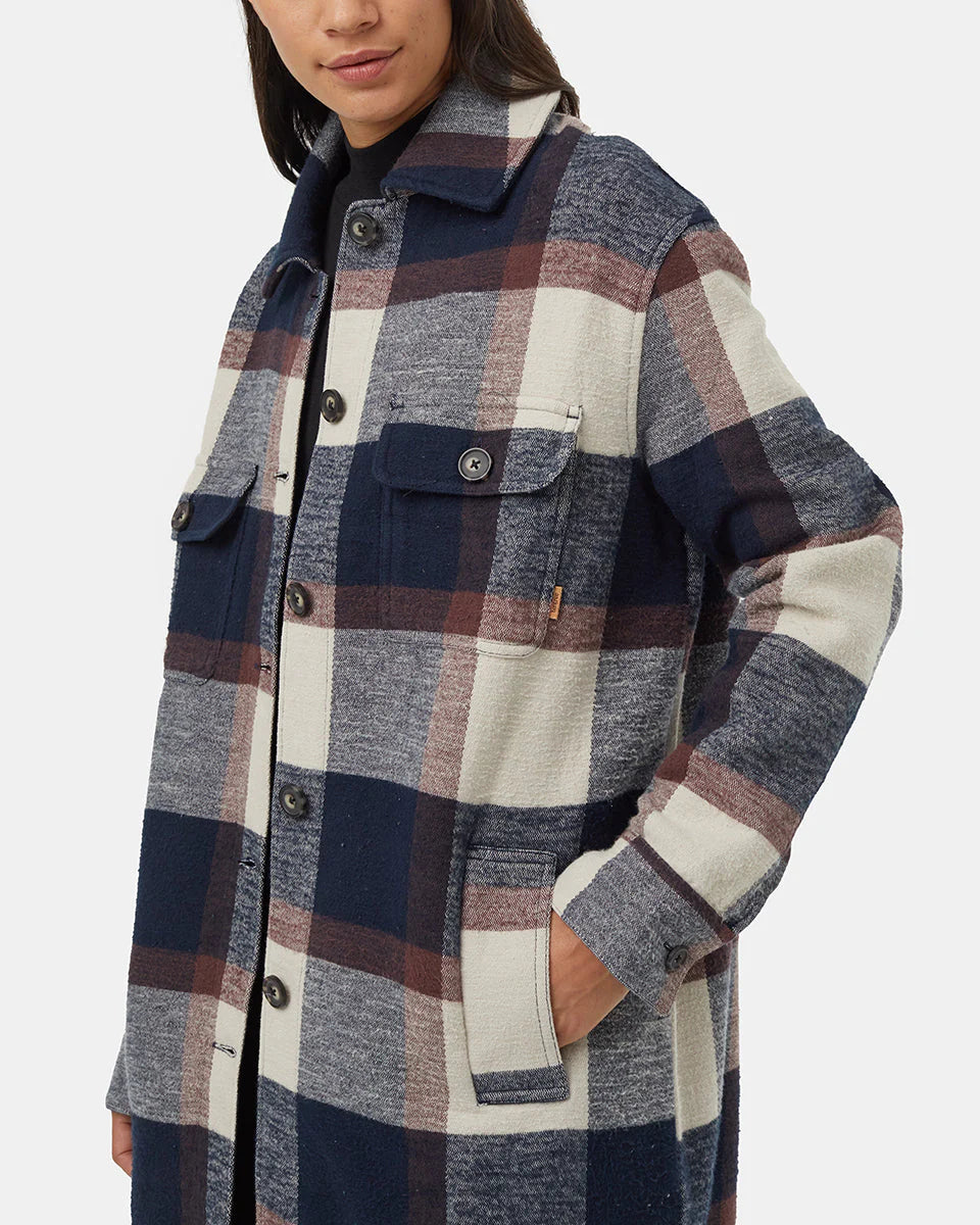 Women's Heavy Weight Flannel Long Jacket