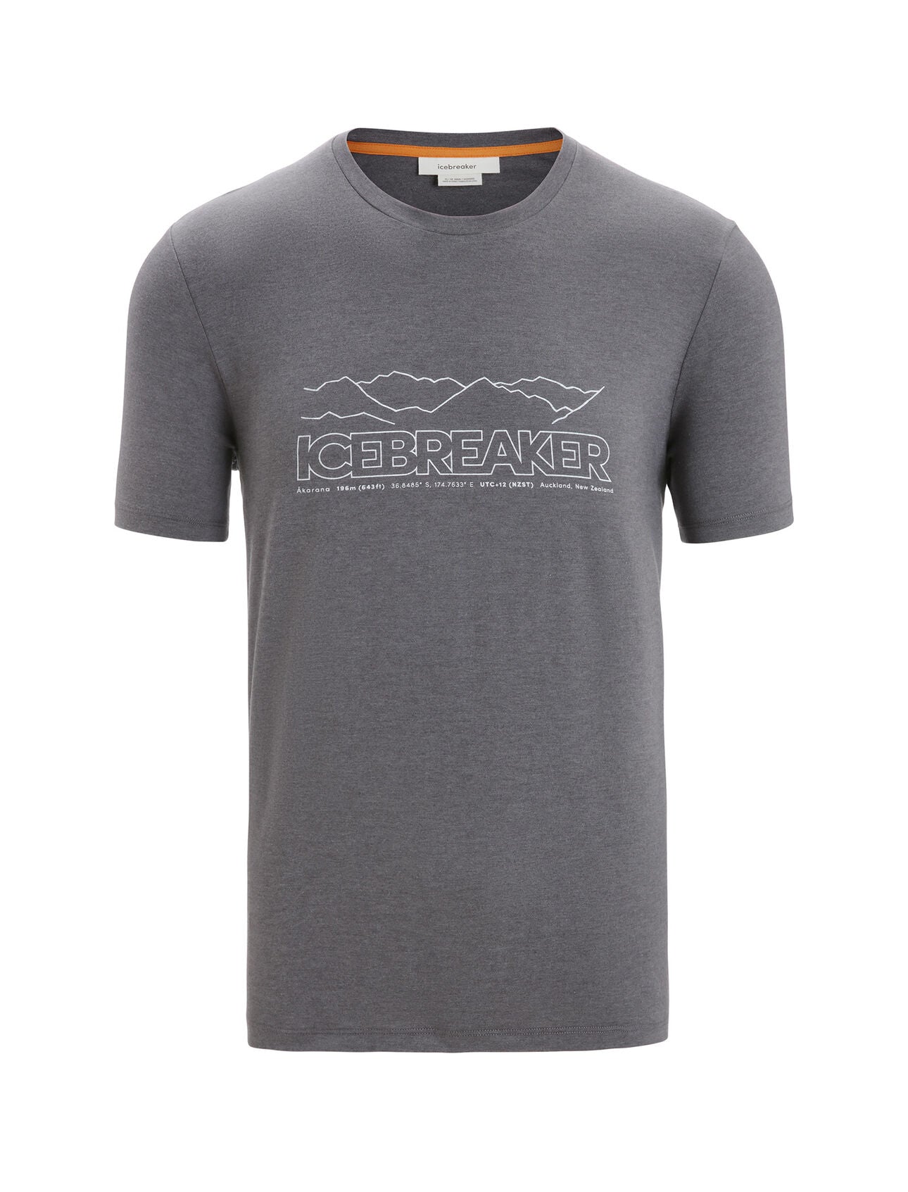 Icebreaker Central Classic Story Short Sleeve T shirt Grey L Man